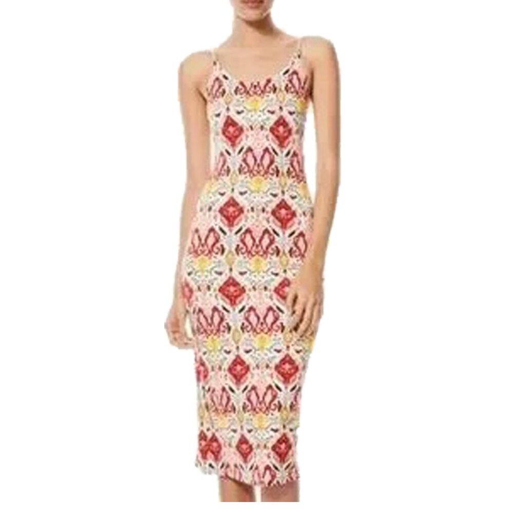 NWT Alice + Olivia Delora Vintage Market  Floral Print Fitted Dress Size…